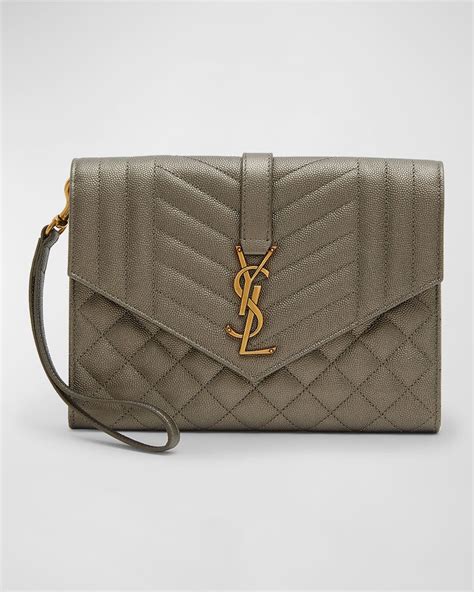 fake ysl silver clutch|ysl monogram quilted leather clutch.